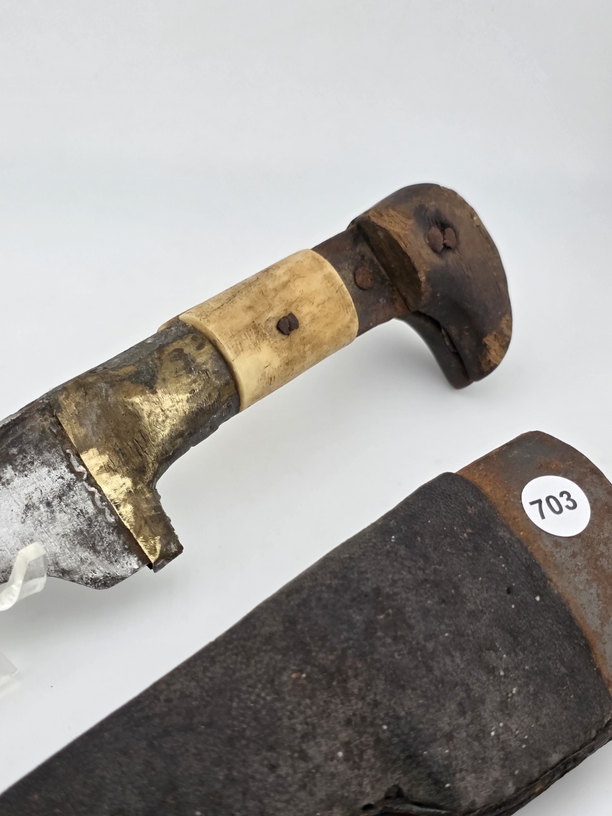 Original Victorian Afghan Khyber Pass Chura Dagger with Scabbard circa 1840