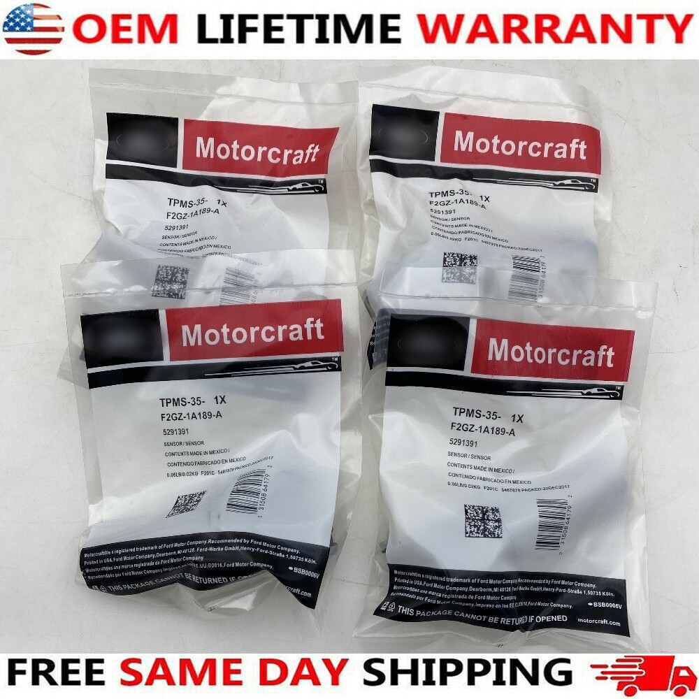 4X TPMS 35 OEM F2GZ1A189AB Tire Pressure Sensor For Ford F150 Explorer Mustang