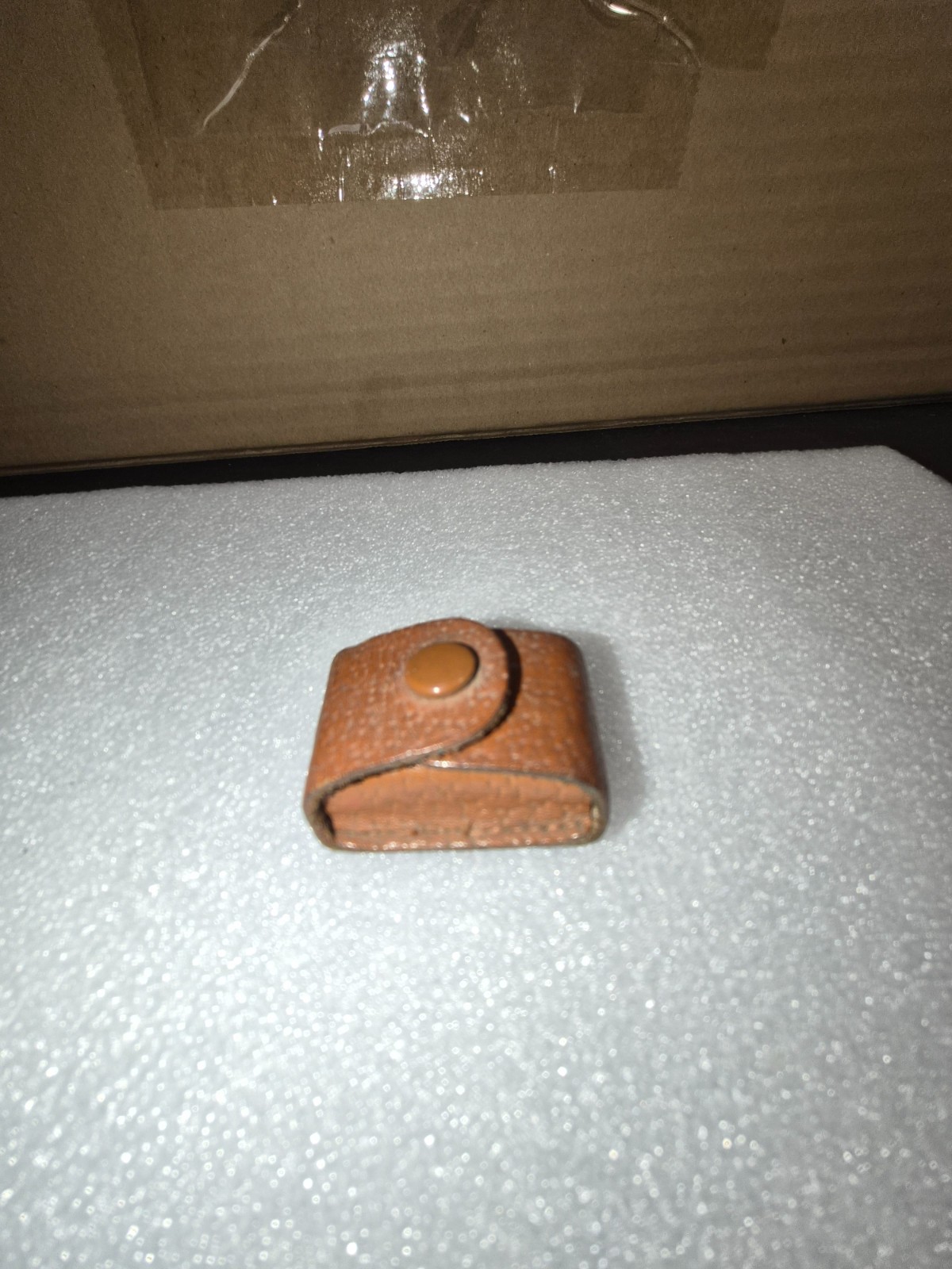 Vintage DUX Brass Adjustable Pencil Sharpener with Leather Case