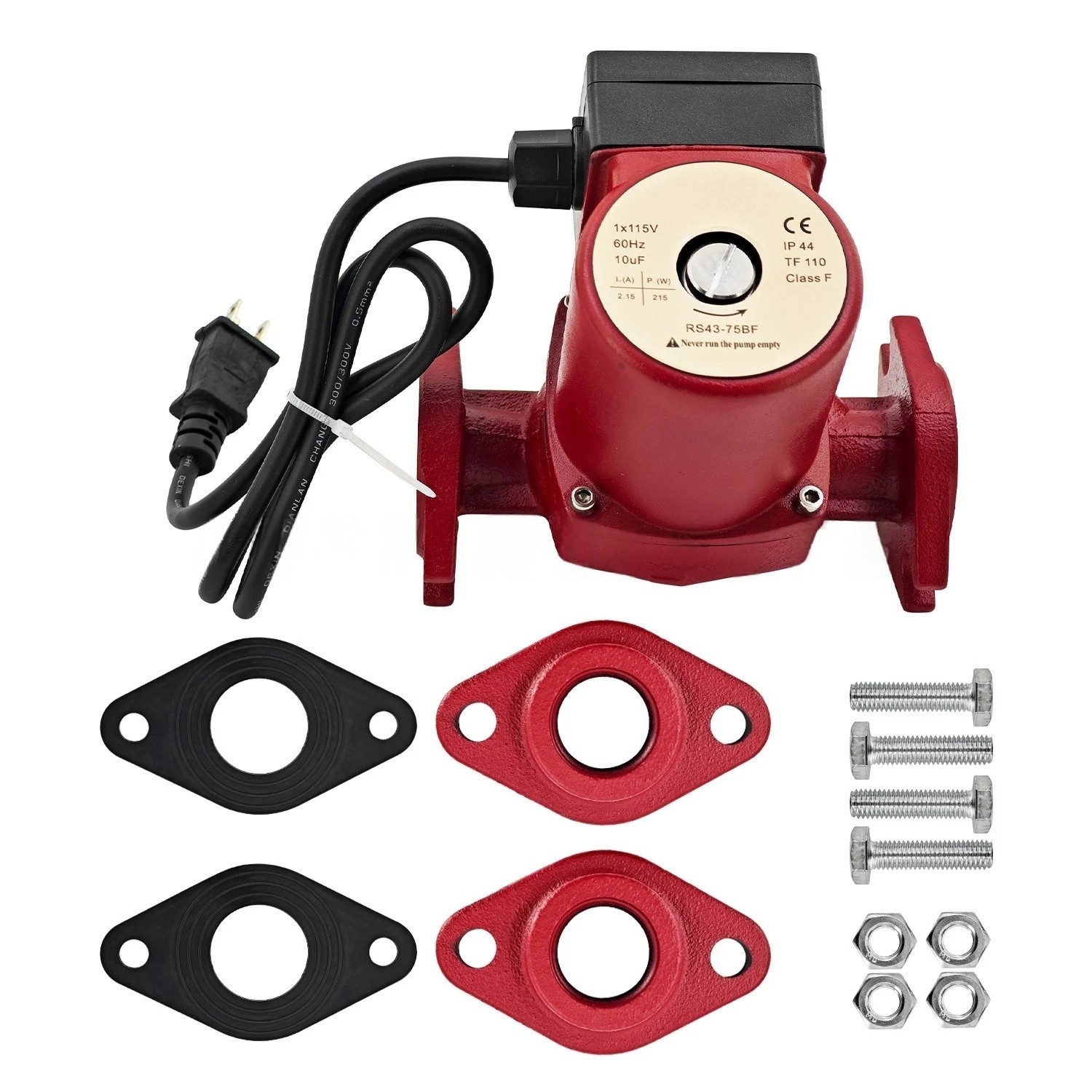 For Grundfos UP43-75BF Bronze Circulator Pump 115V 1-Speed 40.9GPM 1-1/2"Flange