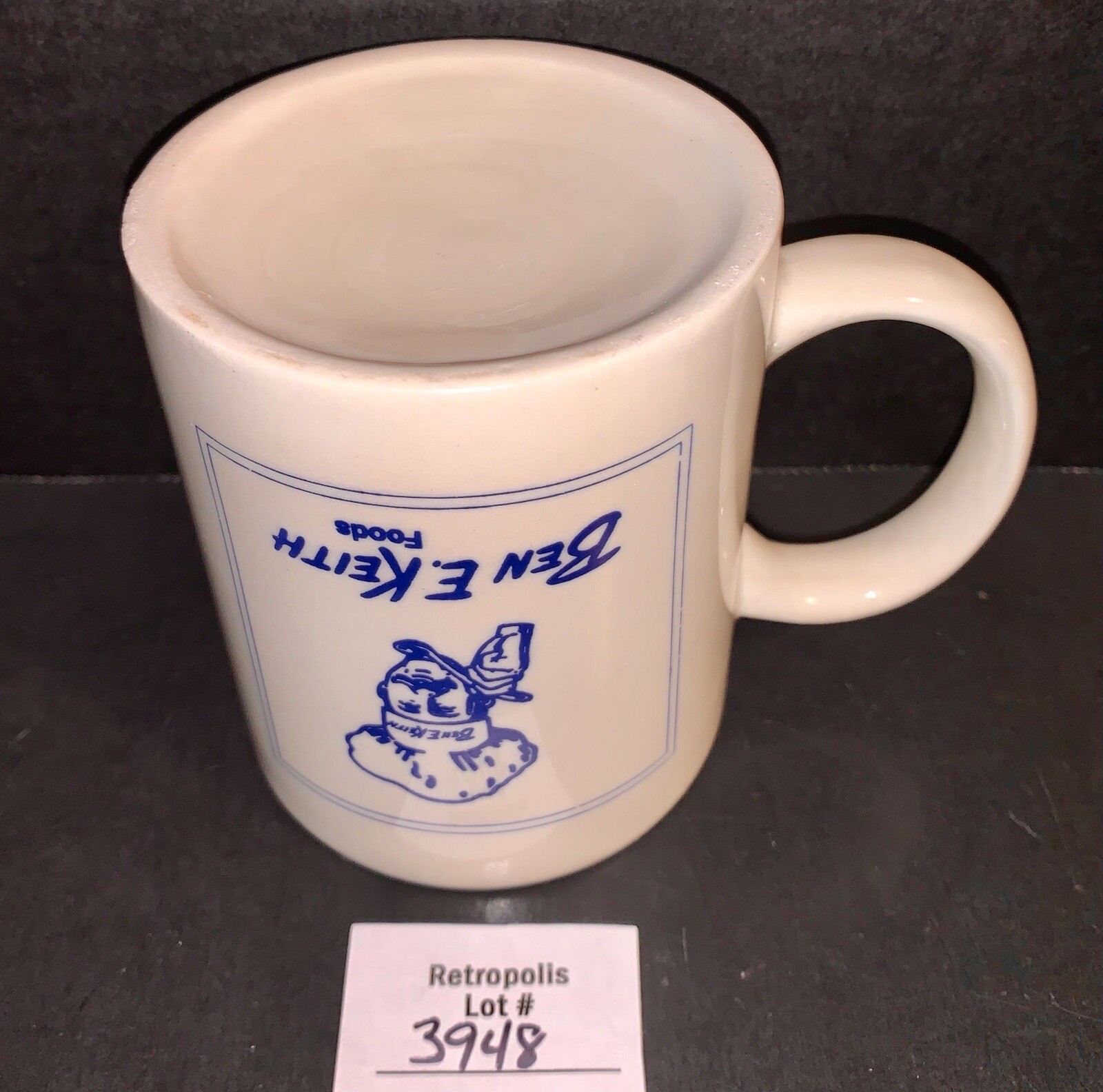 Ben E Keith Foods Chef Ceramic Coffee Mug Vintage