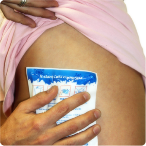 Instant Cold Packs, 5" x 6" (4" x 5" Cold Area) Disposable Cold Compresses 4PK