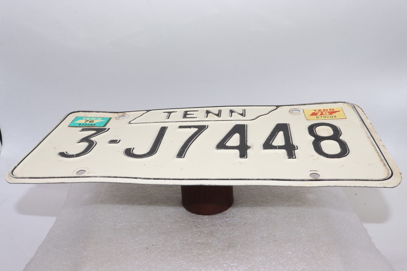 1971-1975 Tennessee License Plate Knox County " 3-J7448 "