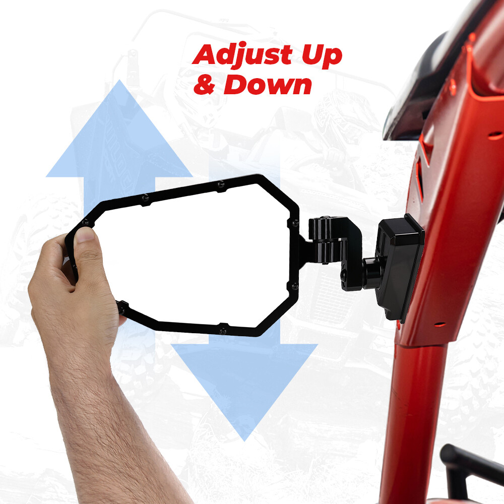 UTV Side View Mirror Alluminum For Can Am Maverick X3 Max Turbo 2017-2024