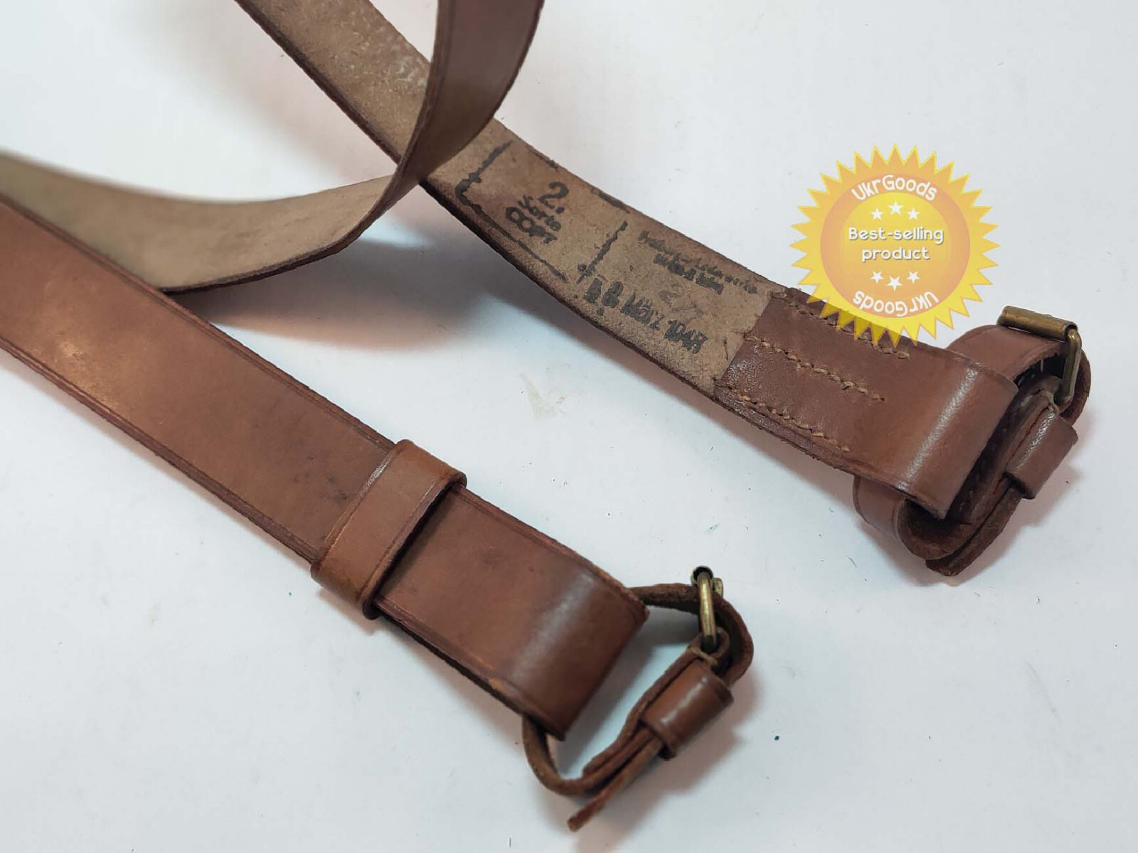 Mosin Nagant Rifle Carry Sling Rare Dated Leather Original Soviet USSR Germany