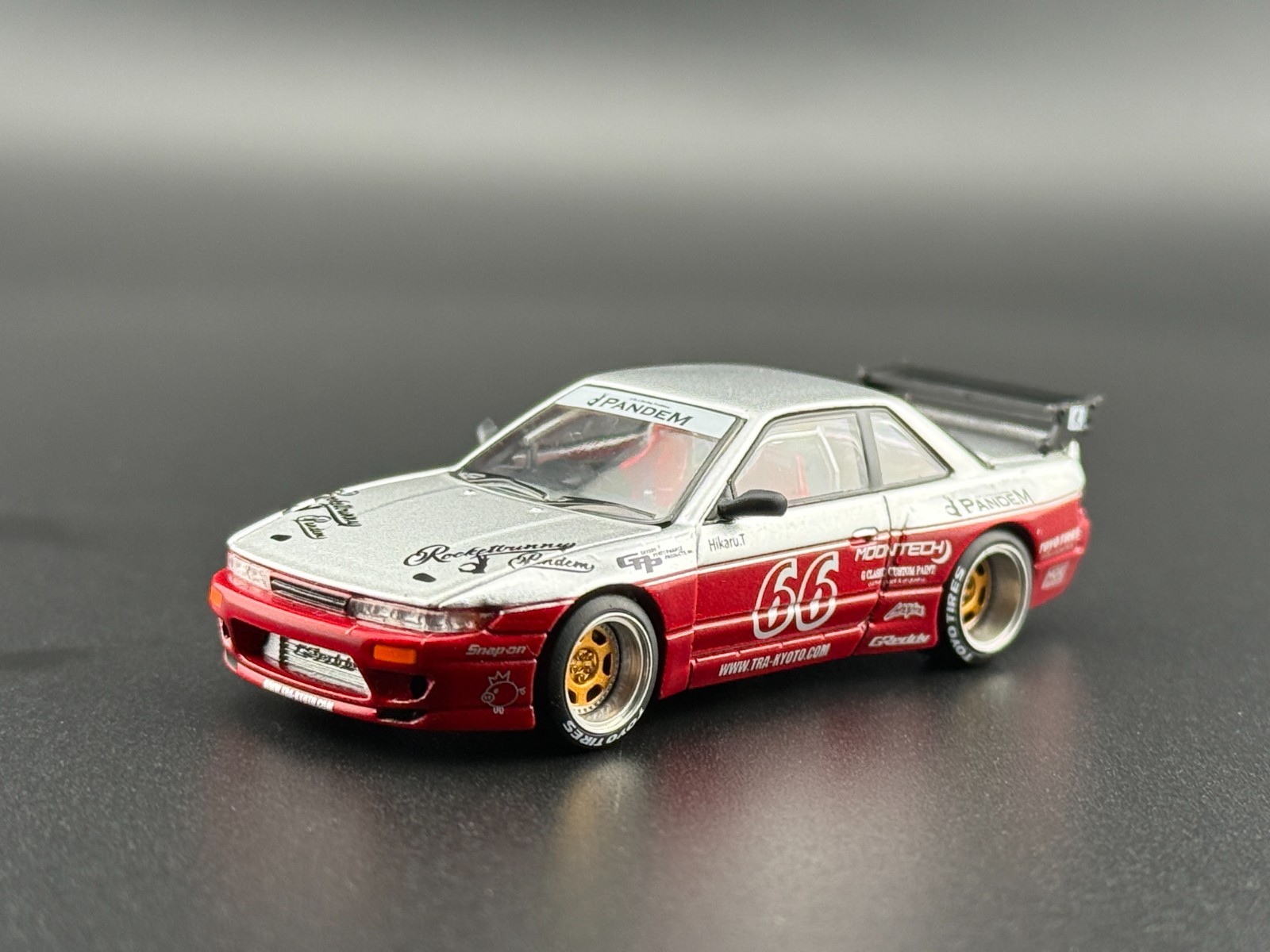 Pop Race Pandem Silvia S13 Moontech Red 640258 1/64