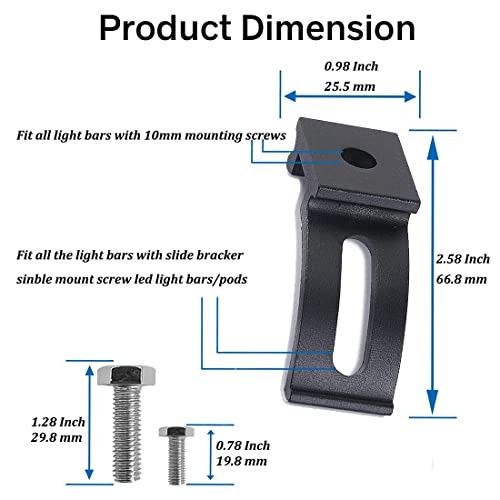 Base Mounting Bracket LED Light Bar Universal Light Bar Adjust Bracket-Single