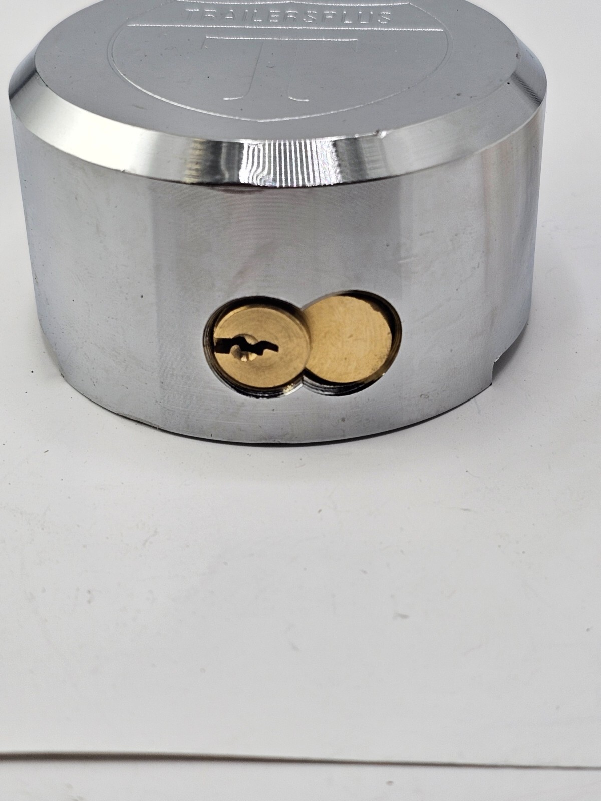 Trailers Plus Round Hidden Shackle Padlock with for Key Trailers and Gates