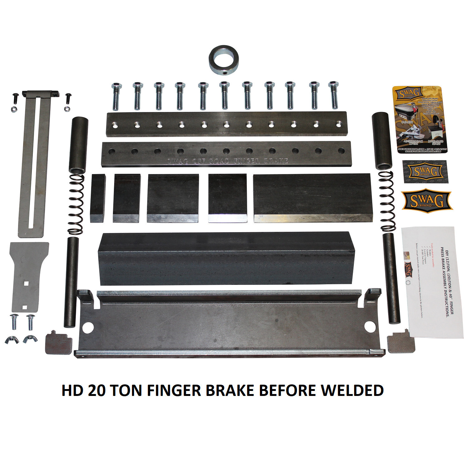 SWAG Off Road 20 Ton Heavy Duty Finger Brake FULLY WELDED