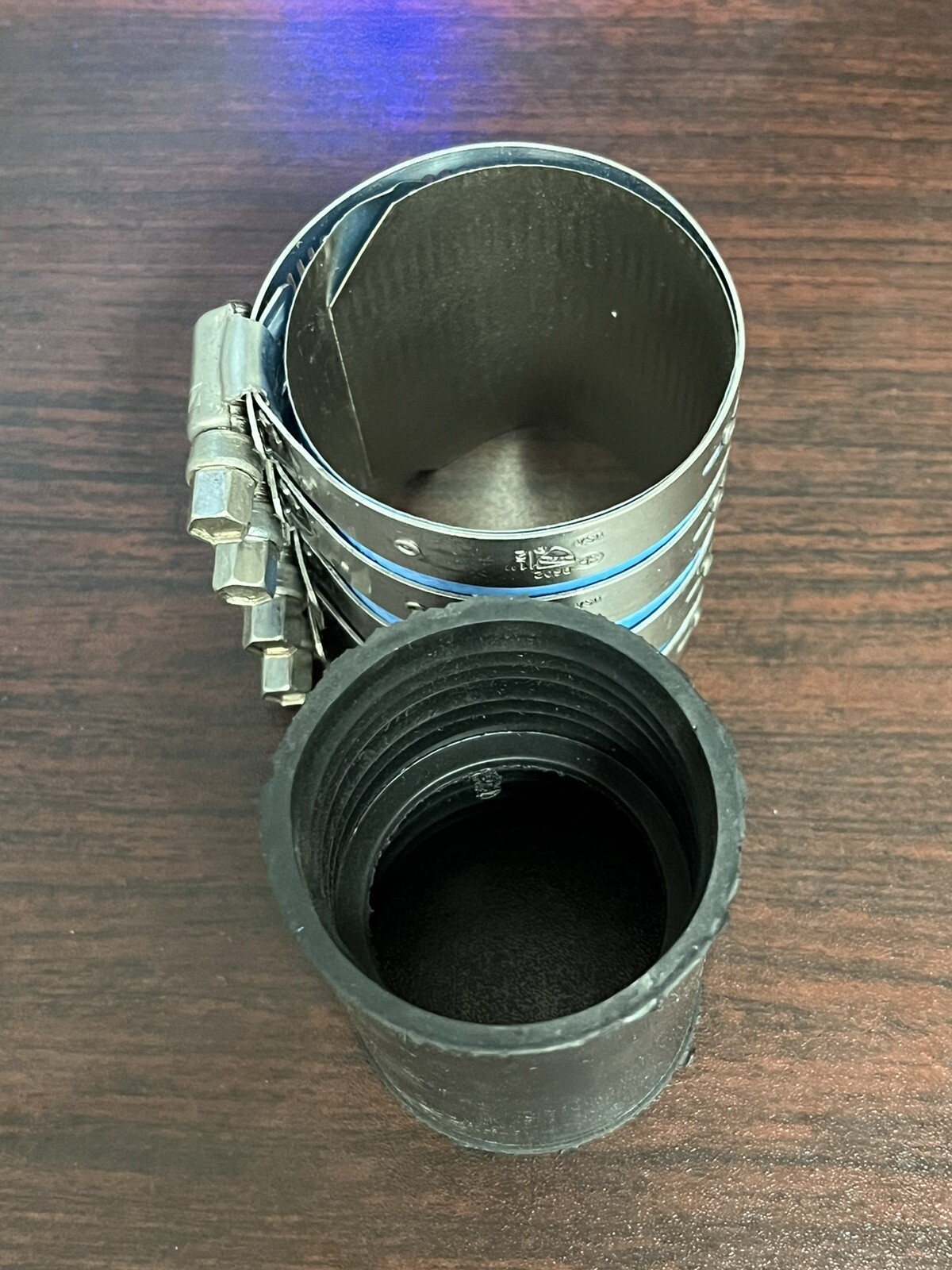 (10 PCS) 1-1/2" Stainless Steel Heavy Weight No-Hub Couplings, MADE IN USA