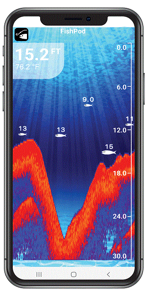 HawkEye FISHPOD® 5X BLUETOOTH WIRELESS CASTABLE SMART PHONE FISH FINDER