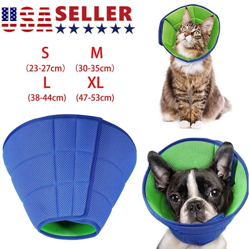 Pet Protective Collar Dog Cat Neck Cone Recovery Cone Collar for Anti-Bite Lick