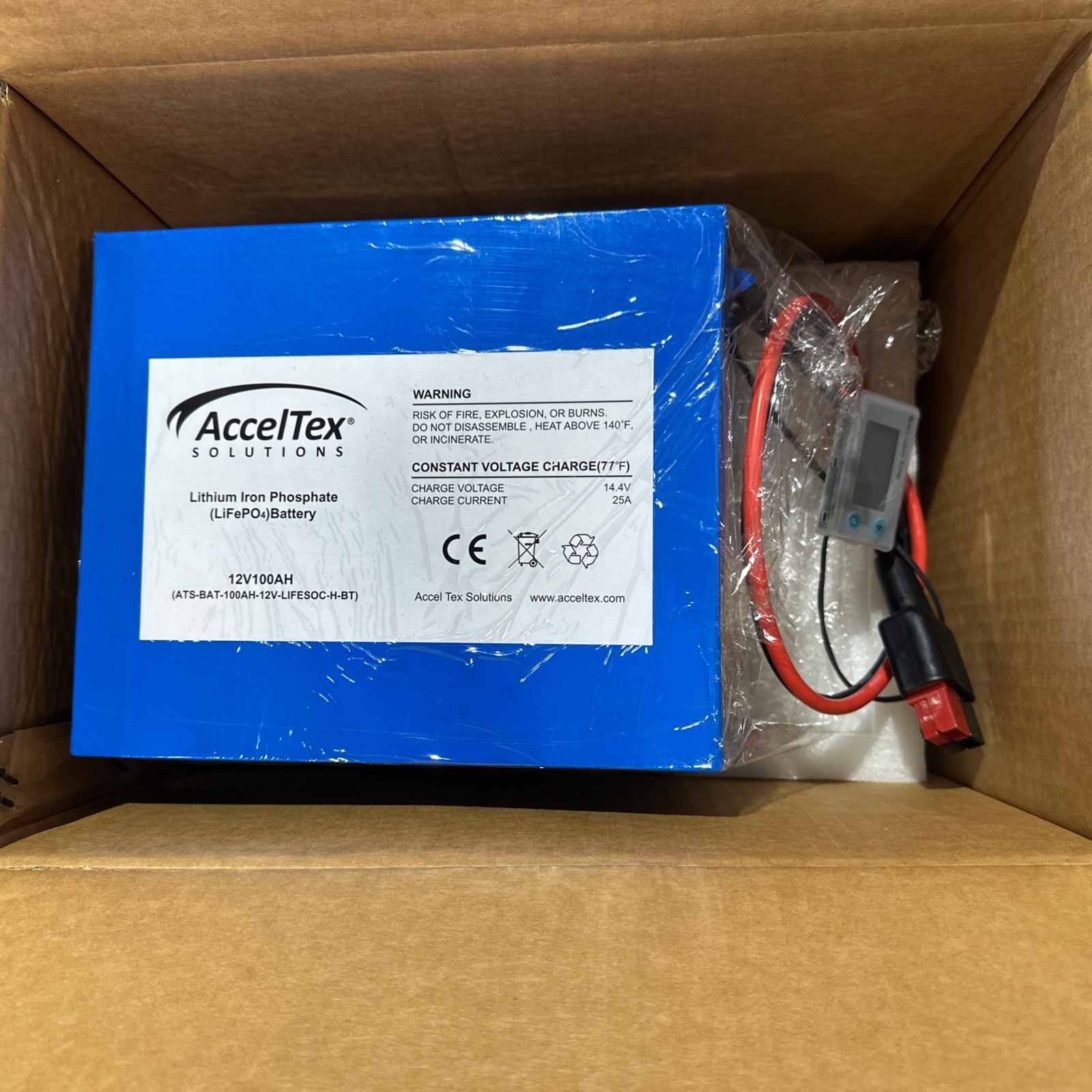 🔴 ATS-BAT-100AH-12V-LIFESOC-H-BT LiFePO4 Battery 12V 100Ah w/ Heater‼️