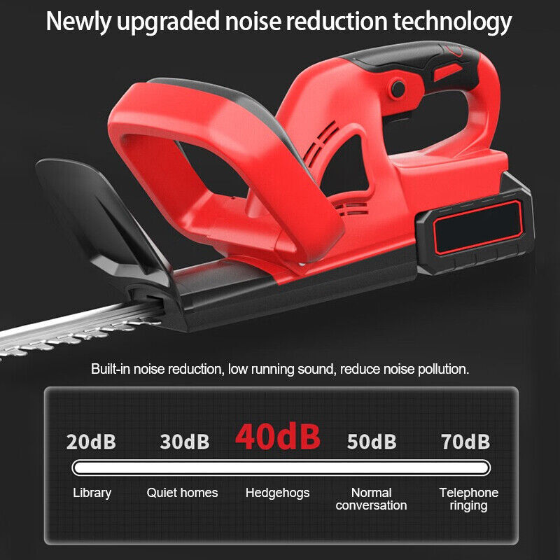 22Inch Cordless Hedge Trimmer Cordless Electric Hedge Trimmer w/2* 24V Battery