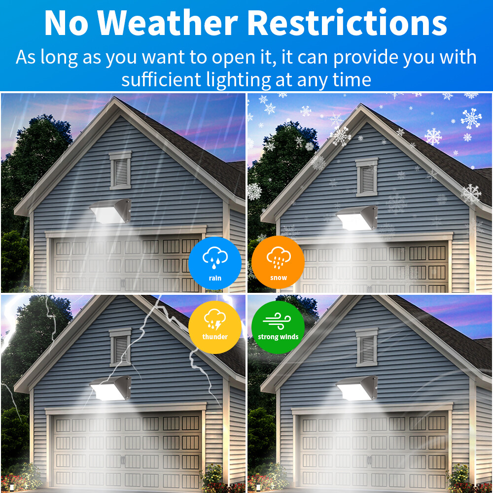 2Pack 150W Led Wall Pack Light Dusk to Dawn Commercial Outdoor Security Lighting