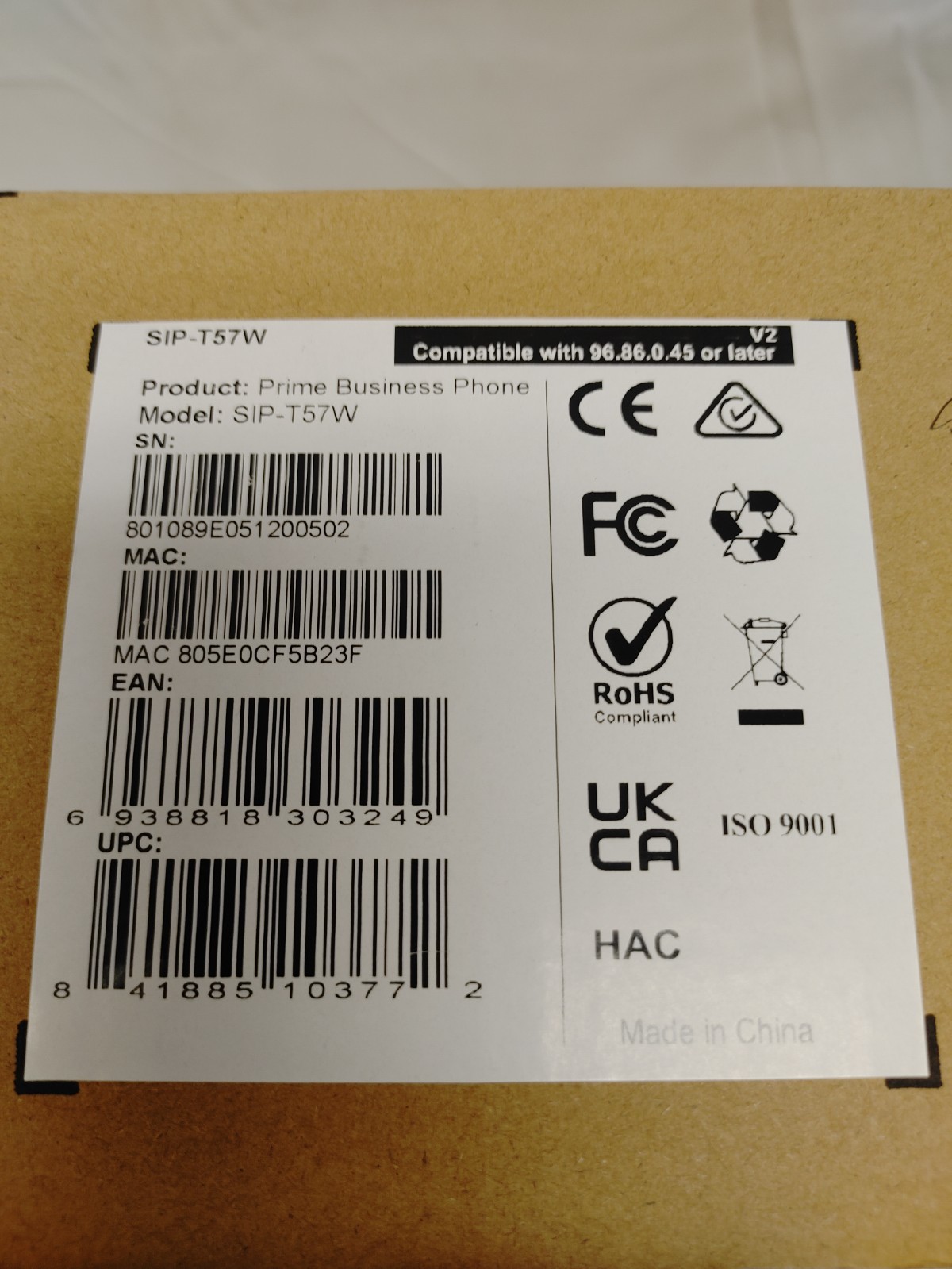 Yealink SIP-T57W IP Phone NEW/OPEN BOX