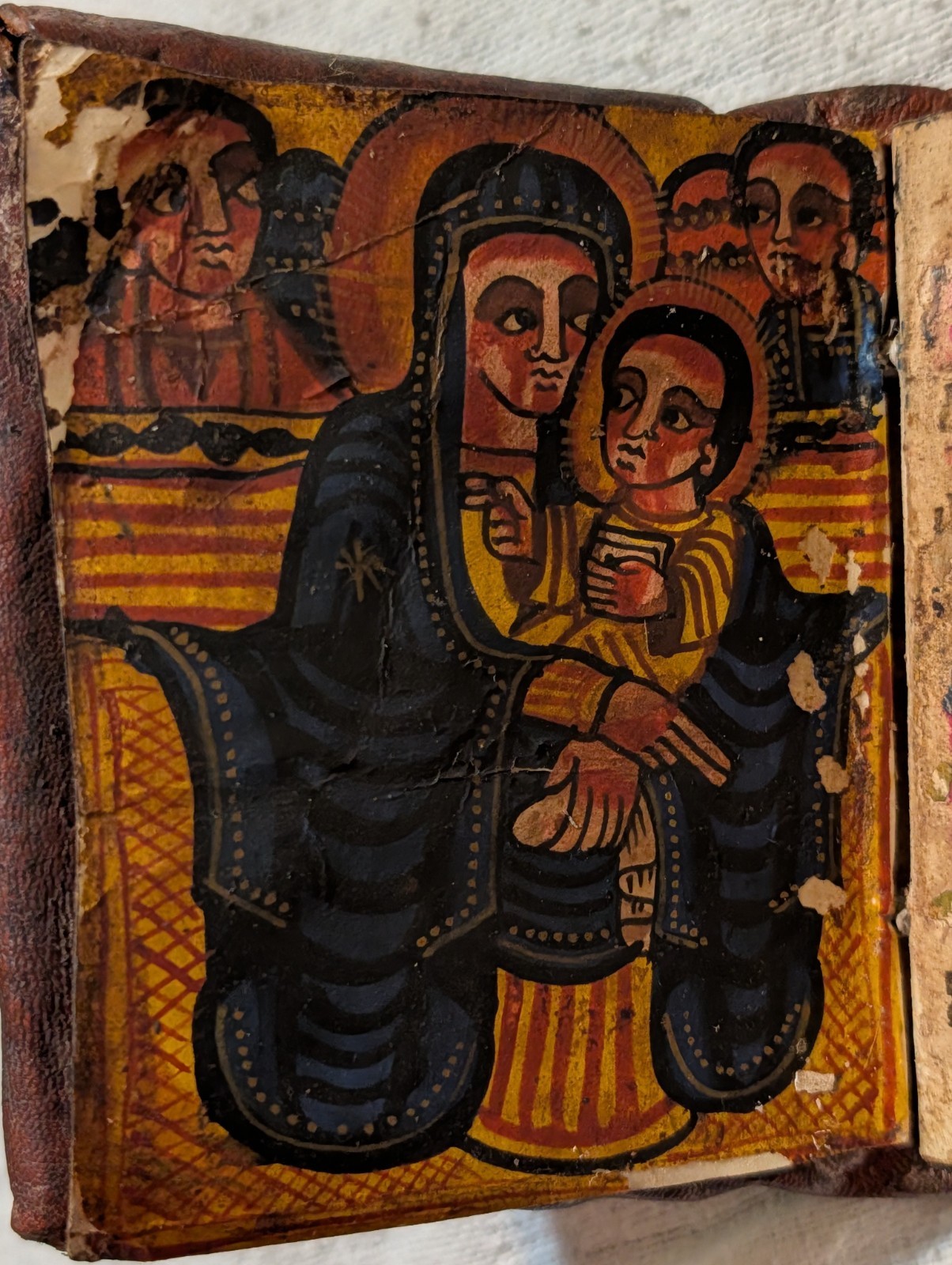 Old Ethiopian Orthodox Pocket Bible Handwritten in Ge’ez Manuscript Parchment