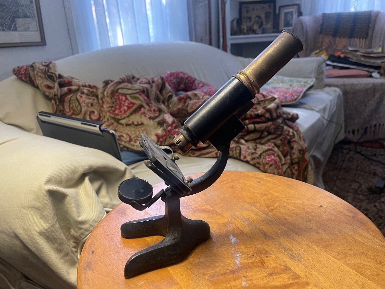 Vintage Testrite No. 110 Student Microscope with Travel Case