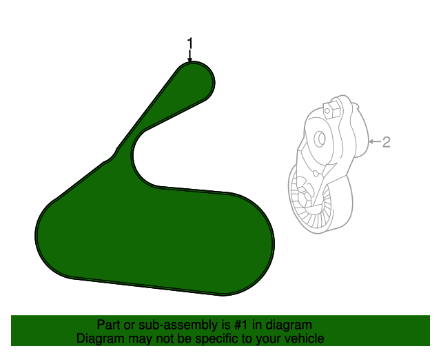 2009-2018 toyota RAV4 Serpentine Belt GENUINE OEM PART 90916-02668