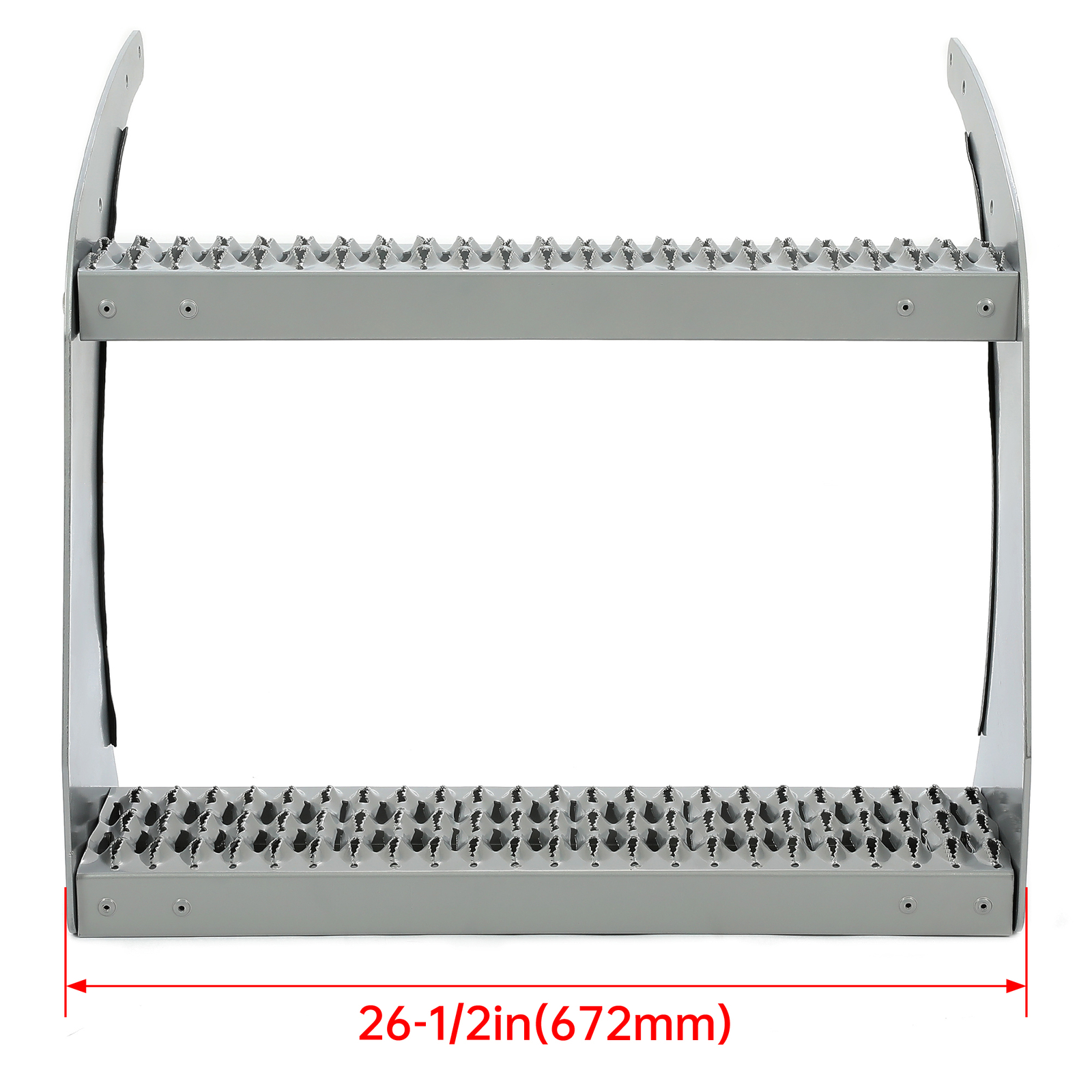 For Peterbilt Universal 26" Fuel Tank Step Bracket Kit Heavy Duty Powder Coated