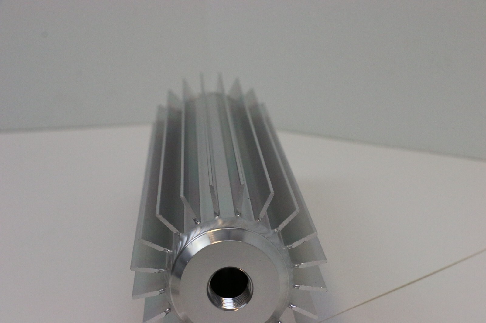 12" Finned Aluminum Transmission Cooler Single Pass SBC BBC Ford SB BB Chevy 350