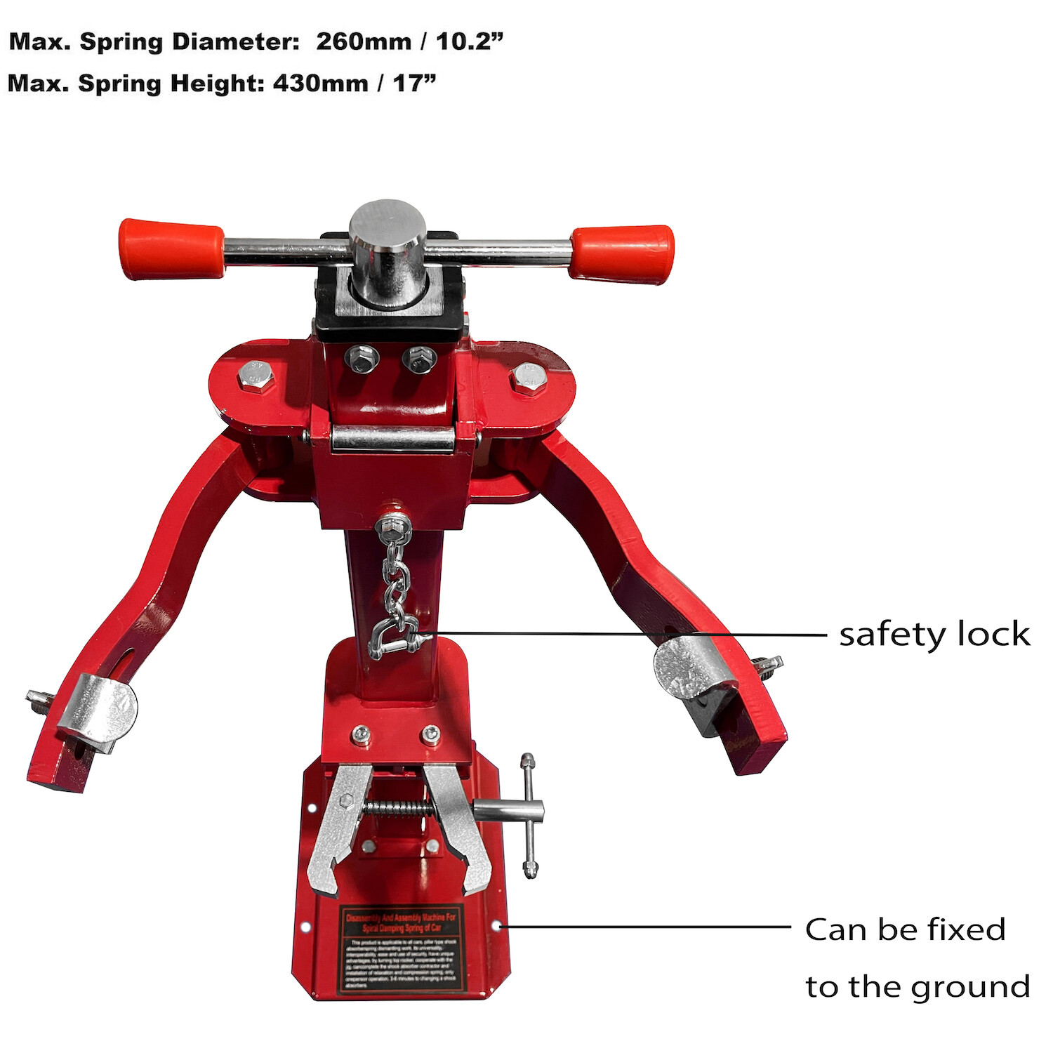 Upgrade Red Hydraulic Spring Coil Compressor Jack Compression Strut Rising Handl