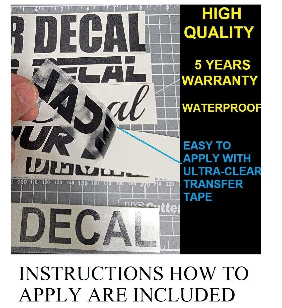 Custom Personalized Vinyl Lettering Name Decal Sticker Car Window Tumbler Flask