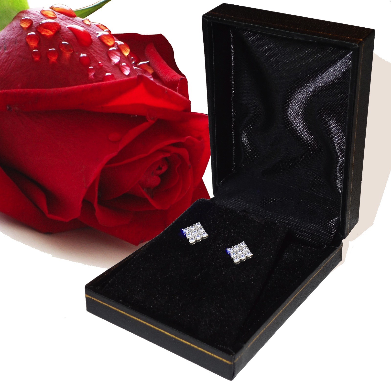 2.00 CT ROUND GRA MOISSANITE EARRINGS 14K YELLOW GOLD STUDS SCREW-BACK GIFT NEW