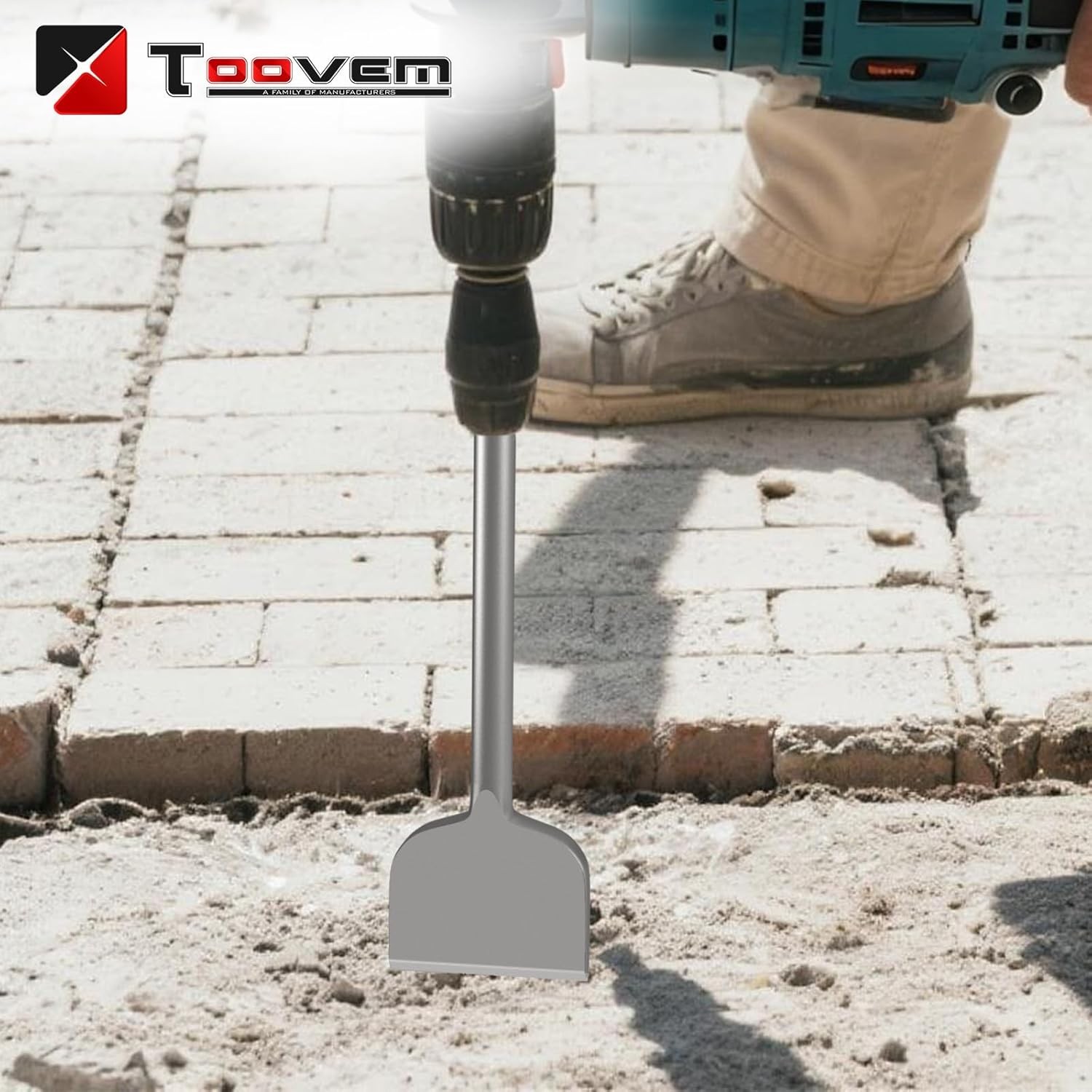 TOOVEM 3 Inch SDS Plus Chisel for SDS Plus Rotary Hammer Drill Tile Removal