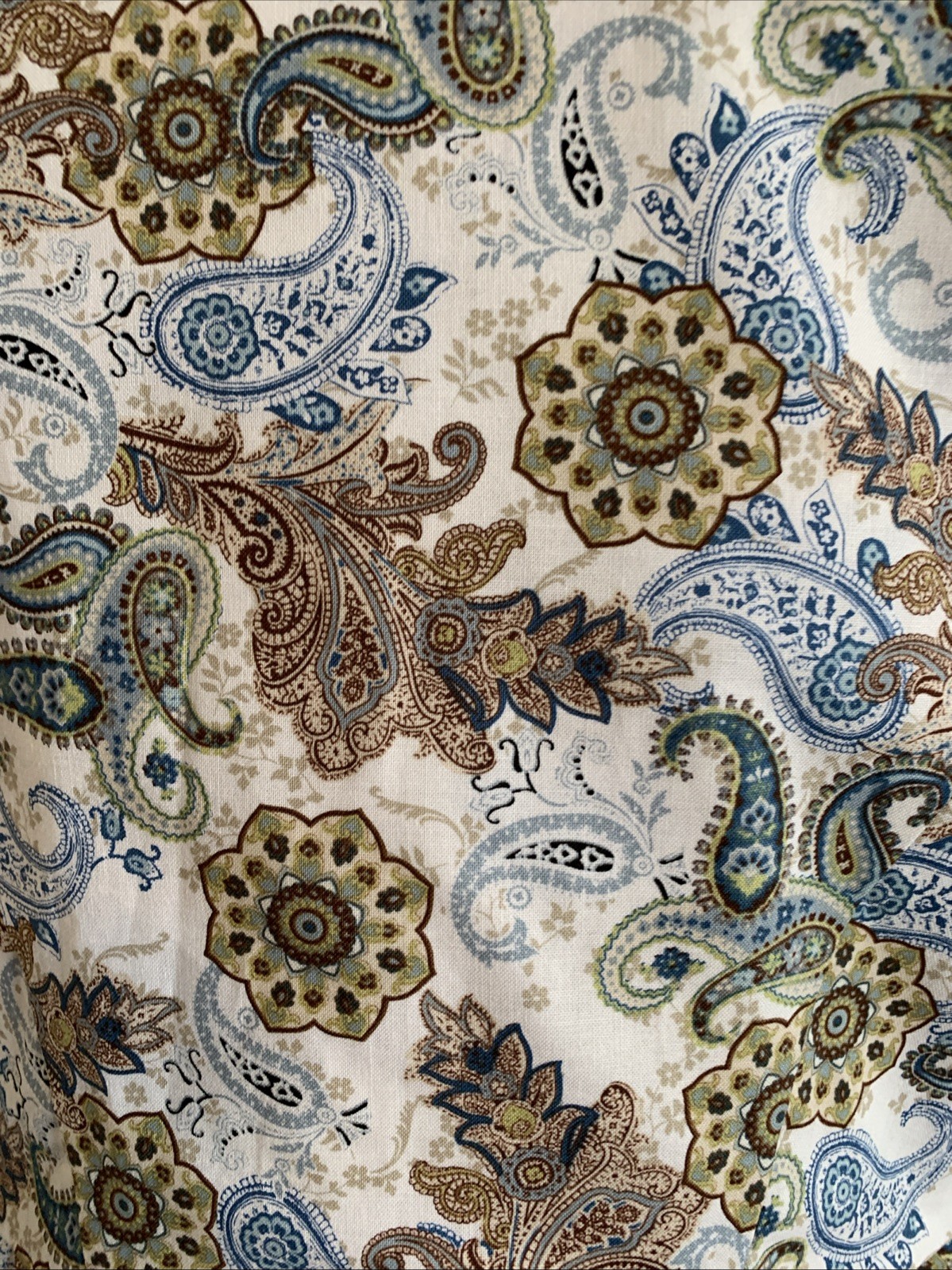 LG Outlander, Colonial, Lightweight Cotton Paisley Polonaise/Over Dress. NWOT