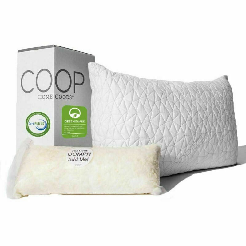 USA Coop Home Goods Premium Adjustable Loft Pillow Queen New