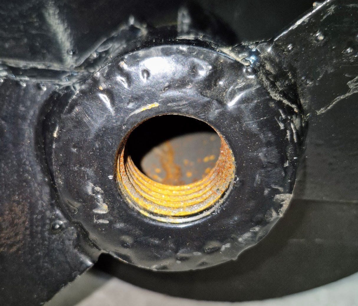 8 in Heavy-Duty Post Hole Auger Bit Universal Thread NOS