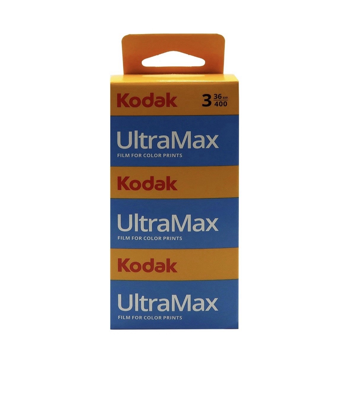 Kodak UltraMax 400 Color Negative Film (35mm, 36 Exposures) - 3 Pack