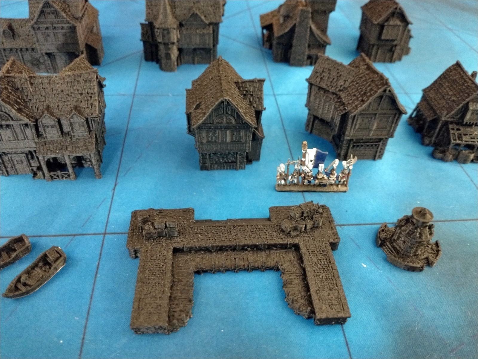 Ancrabourg European Port City 10mm Terrain Buildings & Docks