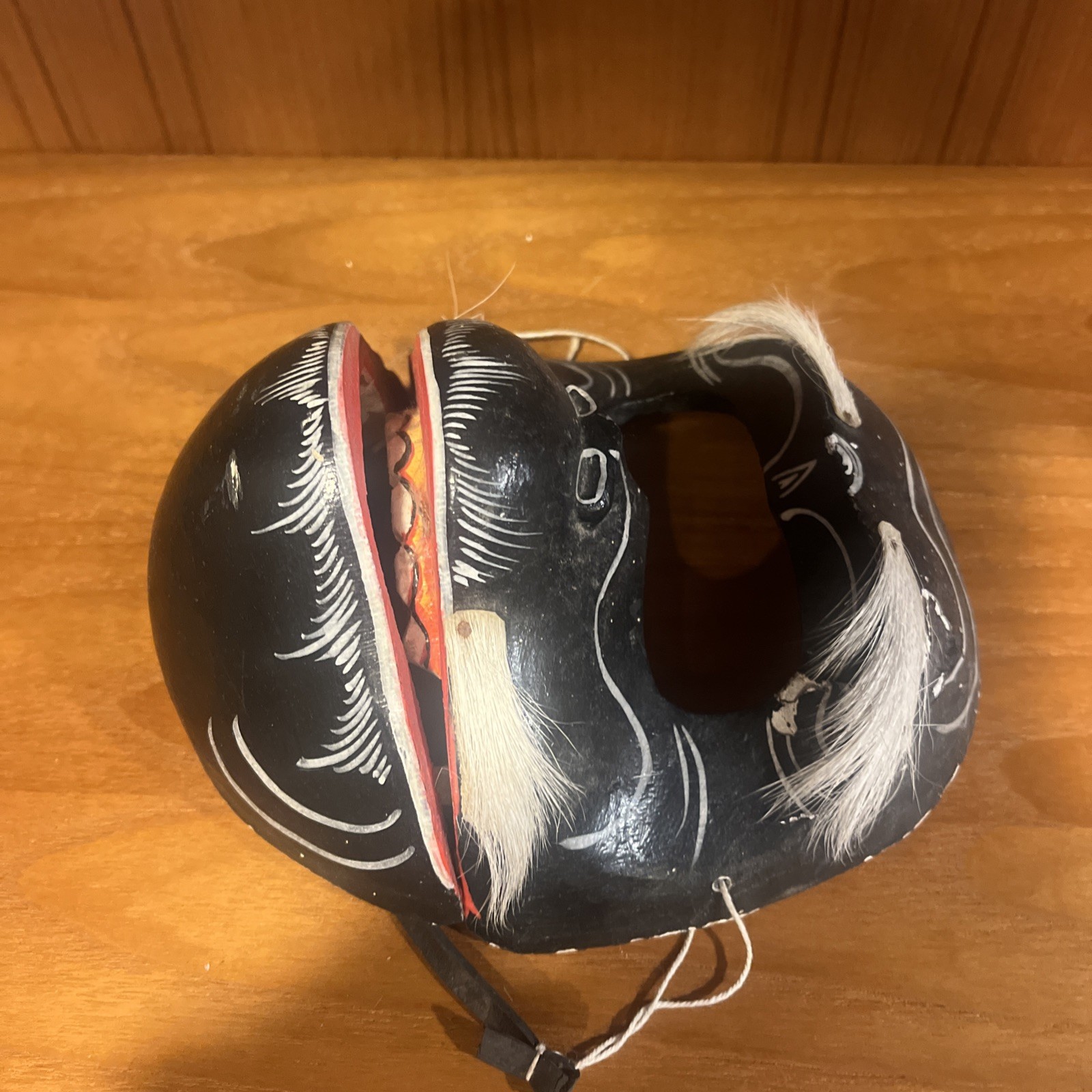 Vintage Hand Carved Hand Painted Articulated Gorilla Wood Mask