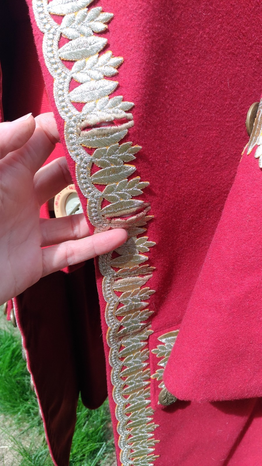 Rococo/Pirate/Captain 18th century Frock Coat, Red