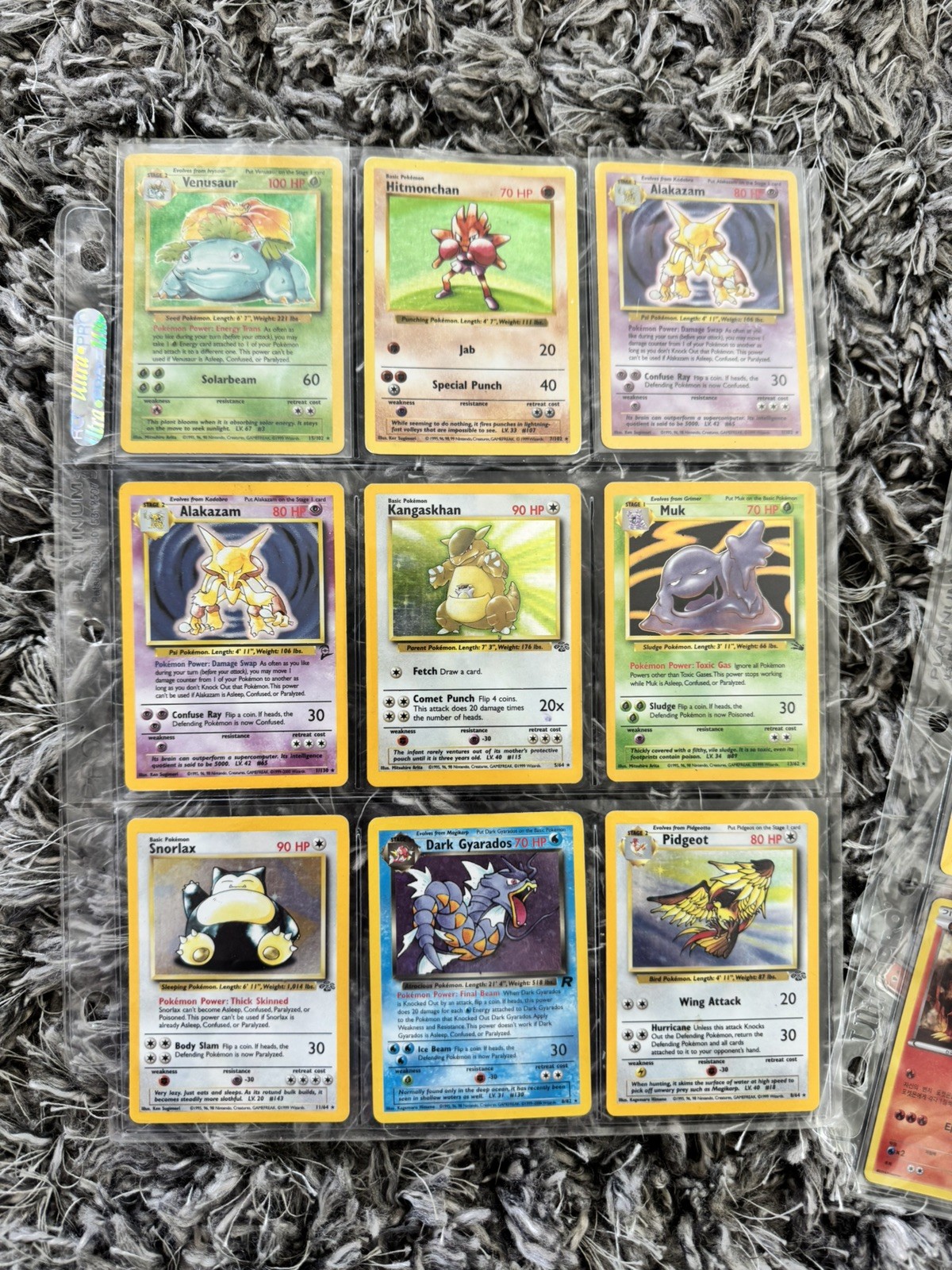 Binder Full 117 Pokemon Cards WOTC Vintage HOLO/ Rev Collection Lot Charizard