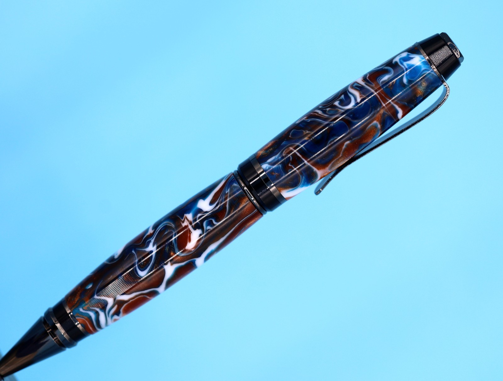 Popular Classic Cigar Ballpoint Pen in Gunmetal with Copper Canyon Color #129