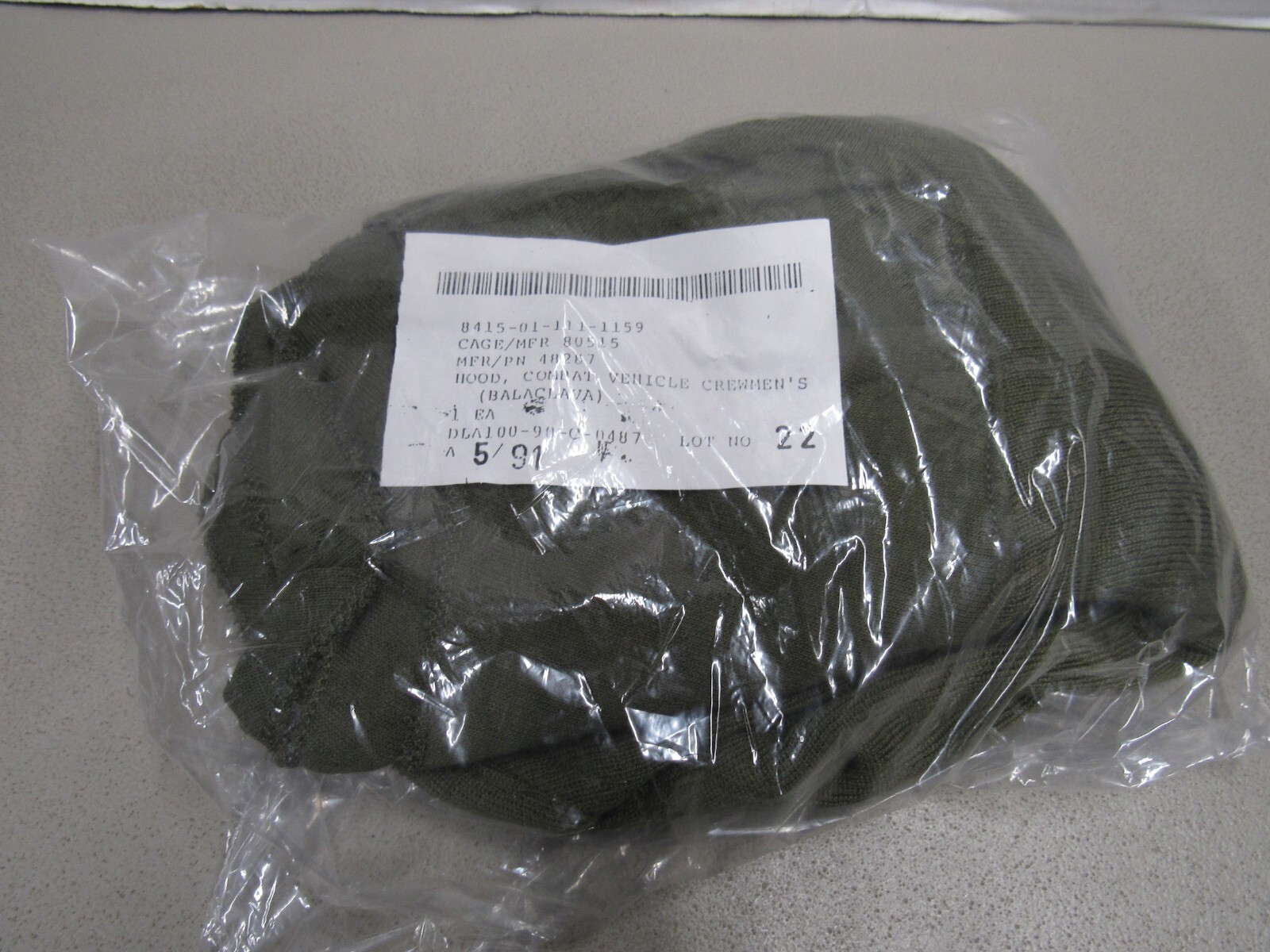 US Military Cold Weather Balaclava Fire Resistant CVC Tanker Combat Vehicle Crew