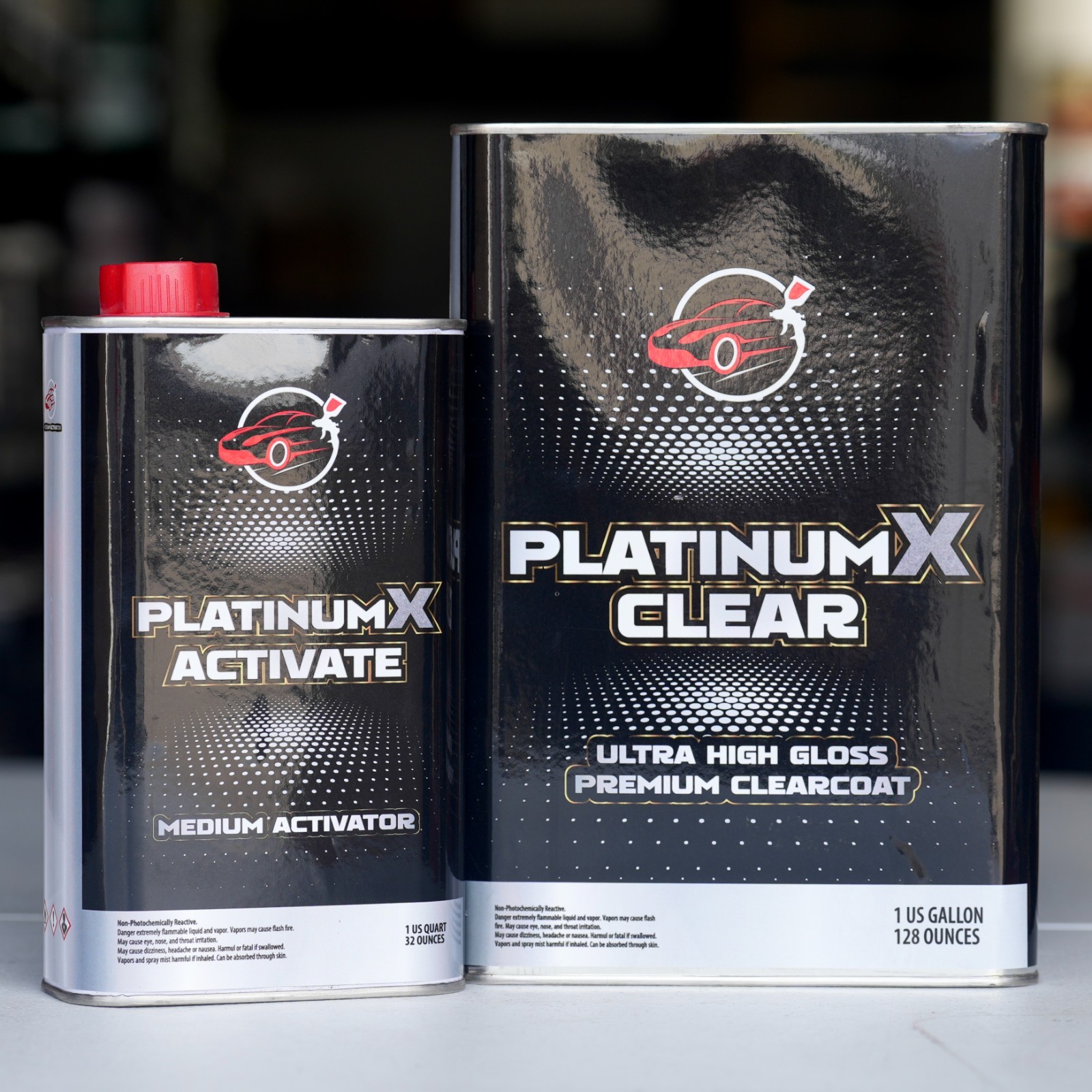 PlatinumX Clear Coat Gallon Kit 4:1 High Ultra Gloss Automotive Clearcoat