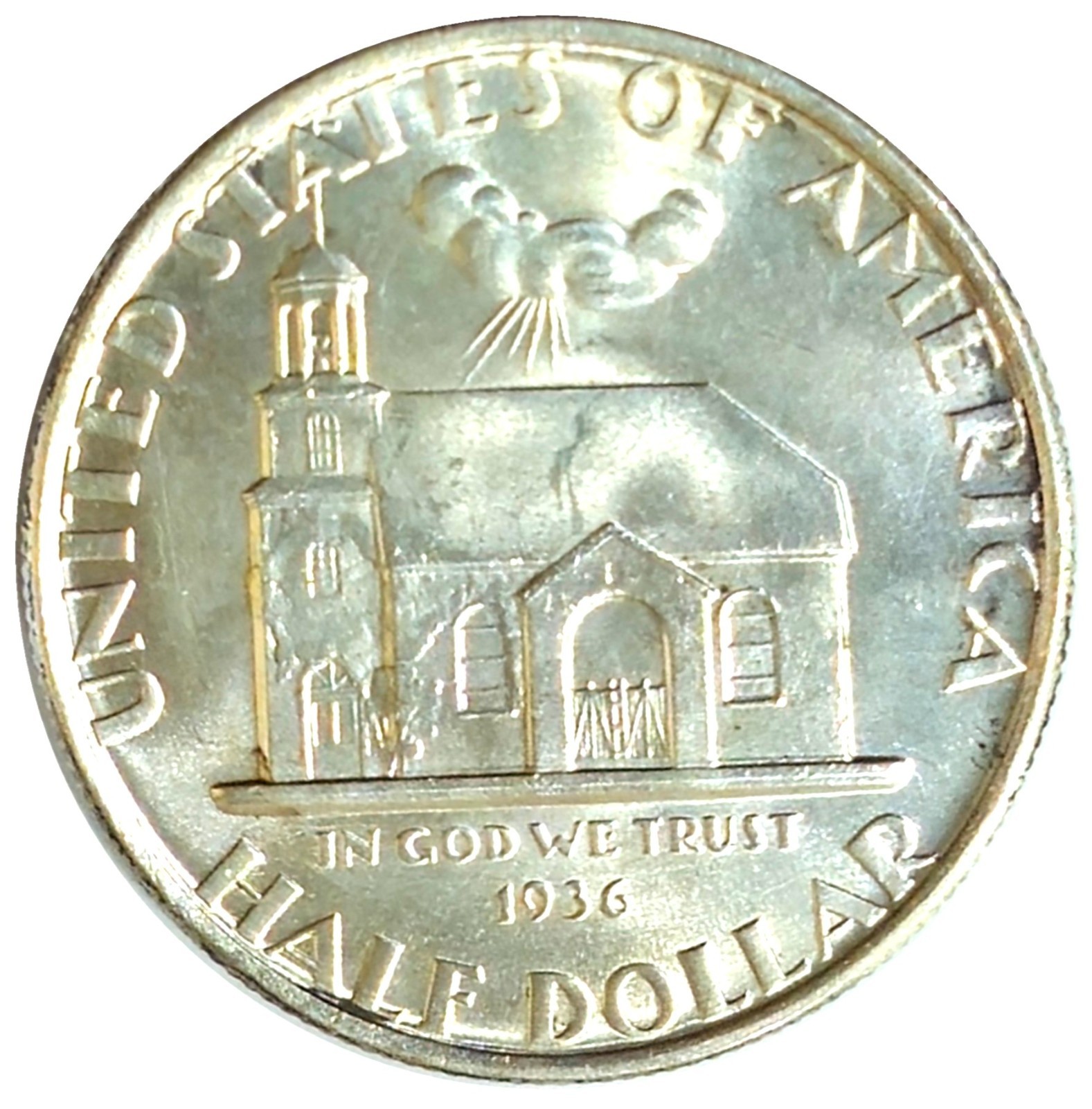 1936 Delaware Half Dollar  CH  / Gem BU Low Mintage Commemorative Half Dollar