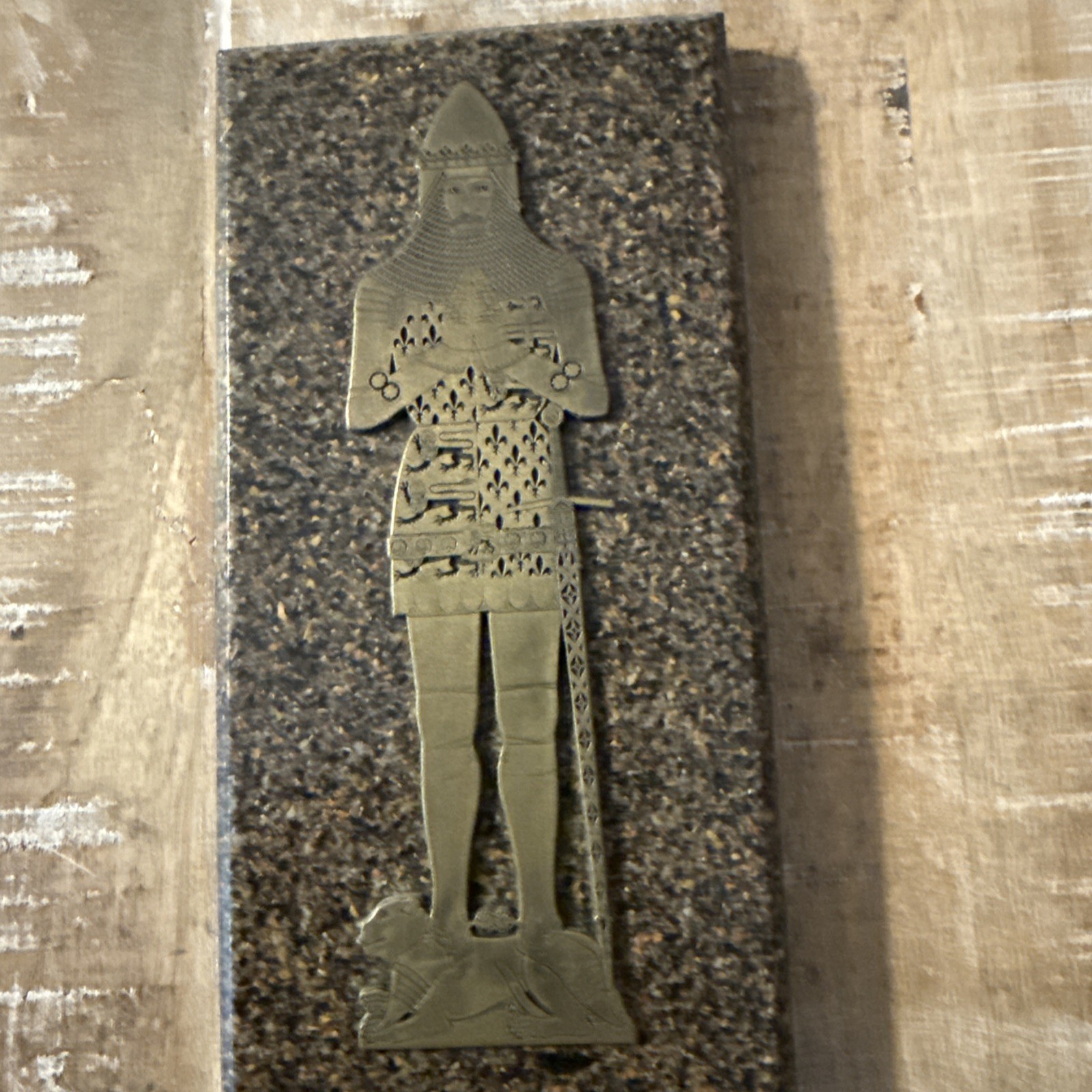 Facsimile Brass Rubbing Plaques — Edward, Black Prince And Mary Margaret Peyton