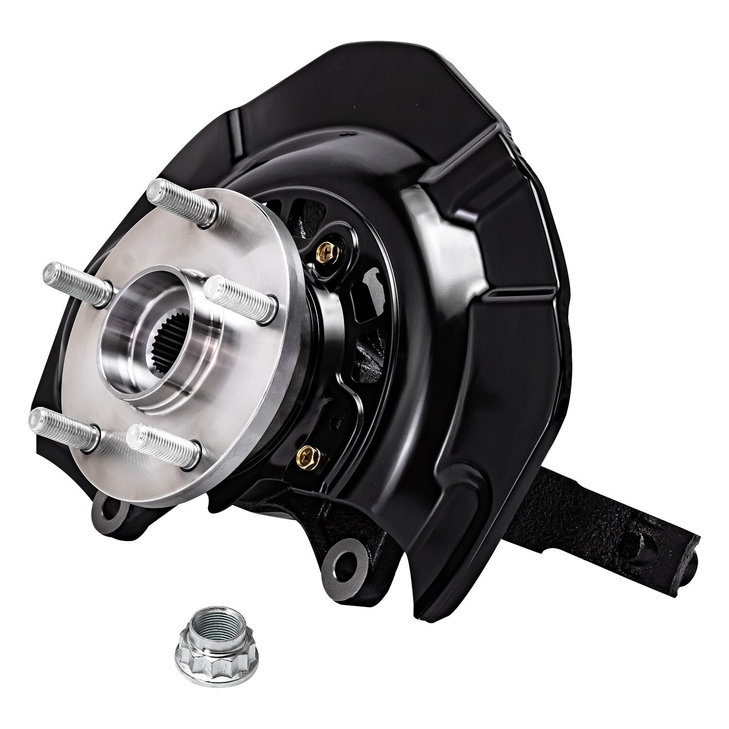 Pair Front Steering Knuckle & Wheel Hub Bearing for 2007 2008-2011 Toyota Camry