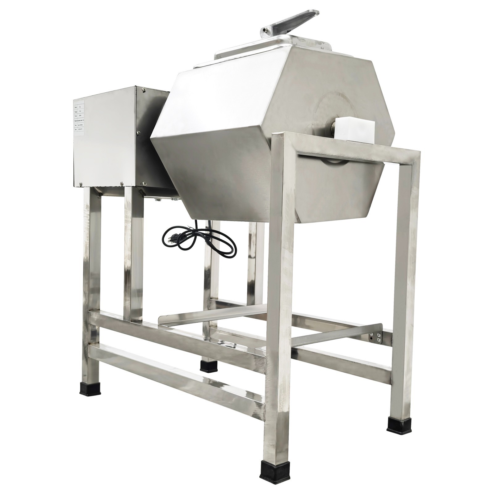 110V Fully Automatic Meat Tumbler Marinator Microcomputer Control Max 44 lbs
