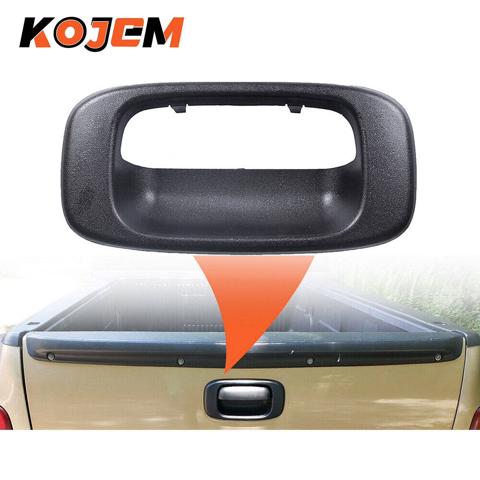 Tailgate Handle Bezel Cover Black For GMC SIERRA Chevy SILVERADO 1500 1999-2007