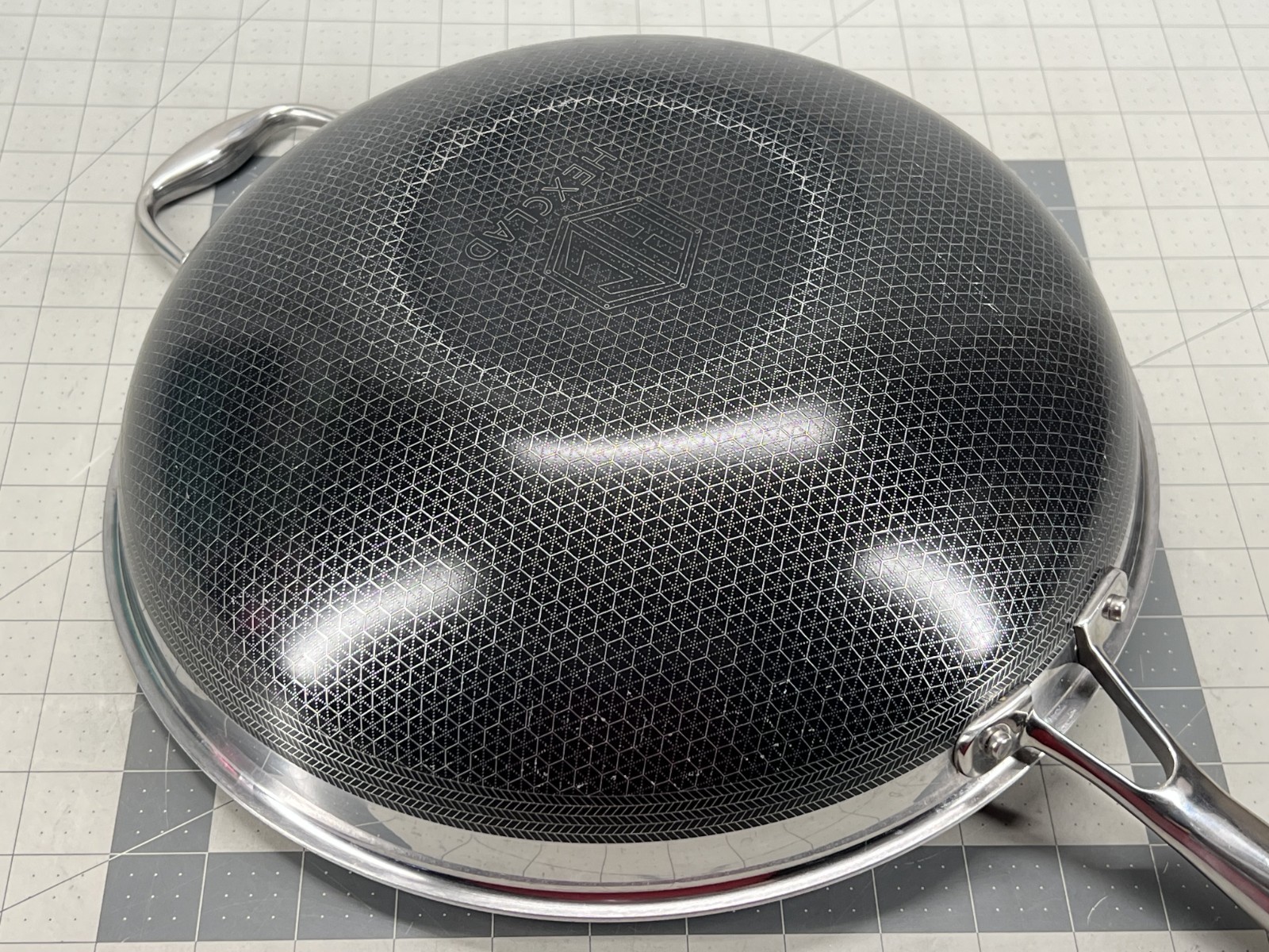 HexClad Hybrid Nonstick 12-Inch Wok Frying Pan (No Lid) - Used!