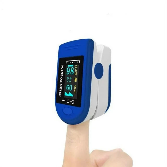 Finger Pulse Oximeter Blood Oxygen Sensor, SpO2, Monitor Heart Rate & More!-NEW!