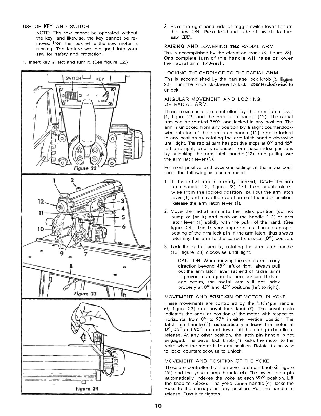 Sears Craftsman 113.29501 12 Inch Radial Arm Saw Op & Parts Manual #1500