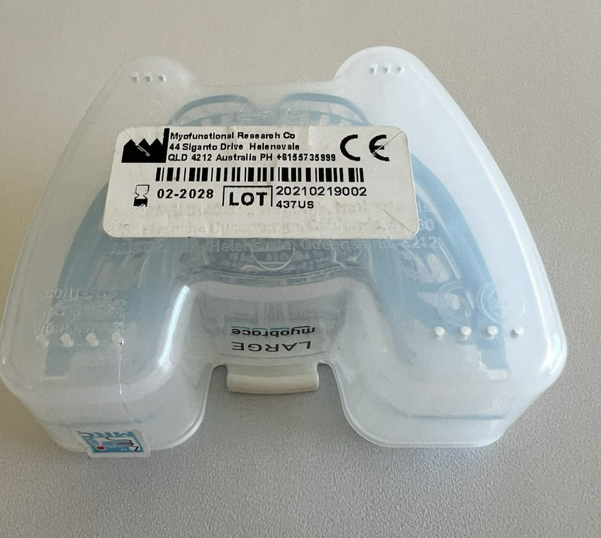 Myobrace Trainer Stage 2 T2 orthodontic appliance TEEN LARGE Blue Genuine MRC