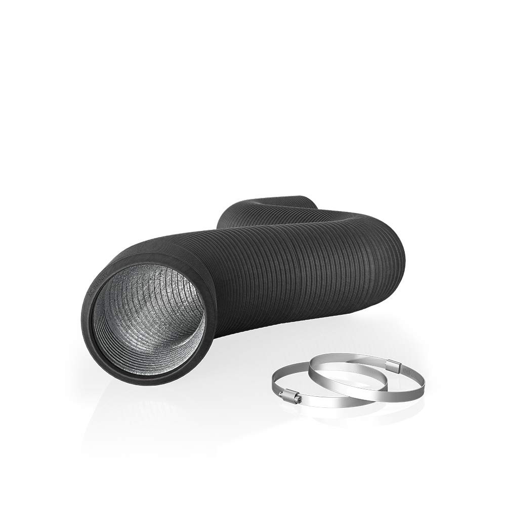 Flexible 4-Inch Aluminum Ducting, Heavy-Duty Four-Layer Protection, 8-Feet Lo...